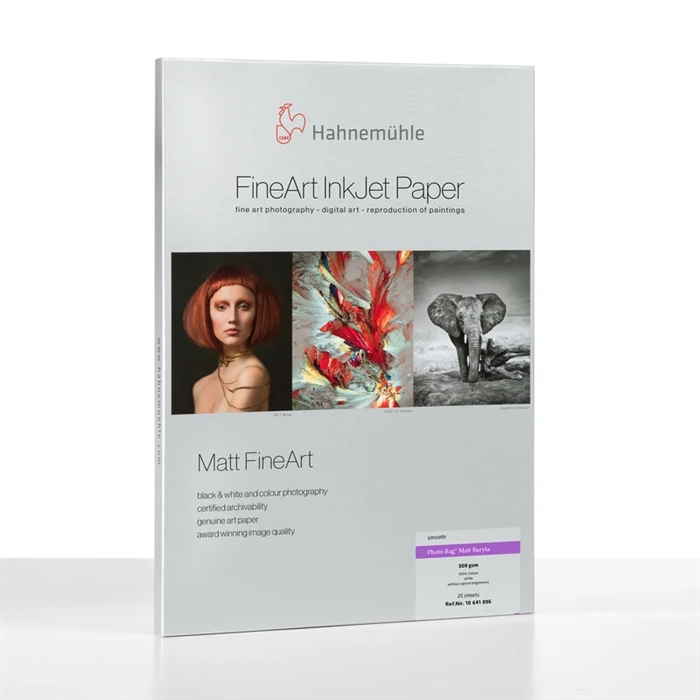 Hahnemühle Photo Rag Matt Baryta 308 g/m² - A3, 25 lapų