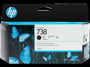HP 738 130 ml Juoda – Originali DesignJet Rašalo kasetė