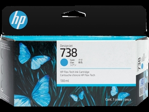 HP 738 130 ml Cyan DesignJet rašalo kasetė