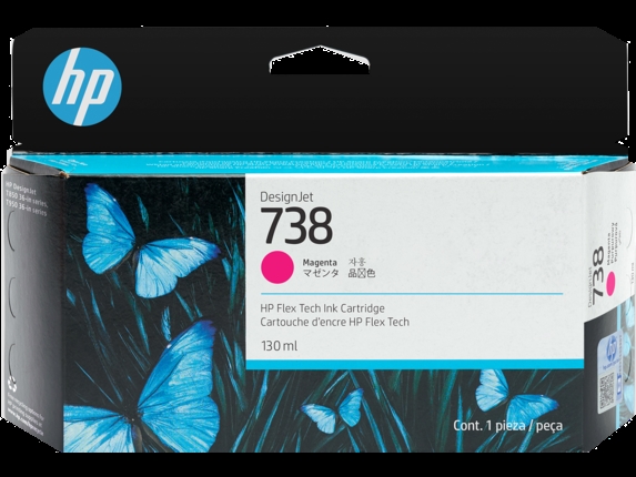 HP 738 130 ml magenta „DesignJet“ rašalo kasetė