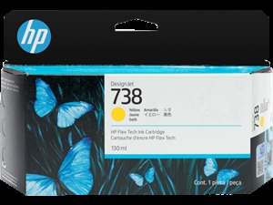 HP 738 130 ml geltonas DesignJet rašalo kasetė