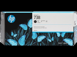 HP 738 300 ml juodos spalvos „DesignJet“ rašalo kasetė