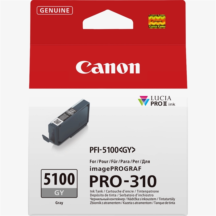Canon Grey PFI-5100GY - 14.4 ml rašalo kasetė