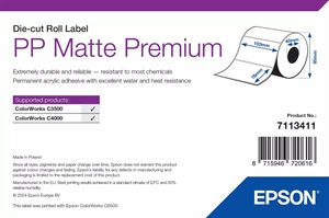 Epson PP Matte Label Premium, Die-cut labels, 102 x 76mm (365 Labels)