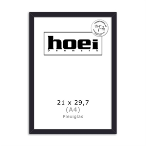 Wooden frame for photos and posters 21 x 29.7 PLEXI cm (A4)