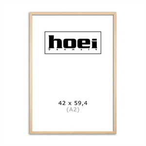 Oak wood frame for photos and posters is 42 x 59.4 cm (A2).