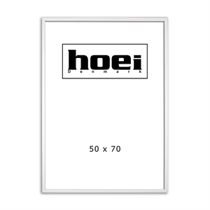 White wood frame for photos and posters 50 x 70 cm