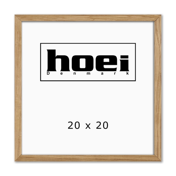 Massive oak frame for photos and posters 20 x 20 cm