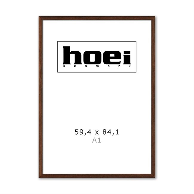 Massive dark oak frame for photos and posters OAK 59.4 x 84.1 cm (A1)