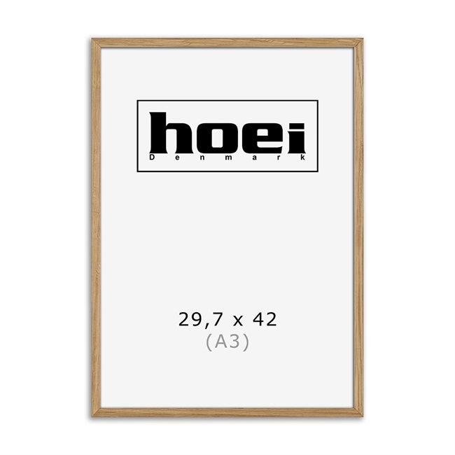 Massive oak frame for photos and posters 29.7 x 42 cm (A3)