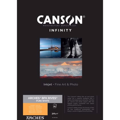 Canson BFK Rives (Pure White) 310 - A3+, 25 lapų