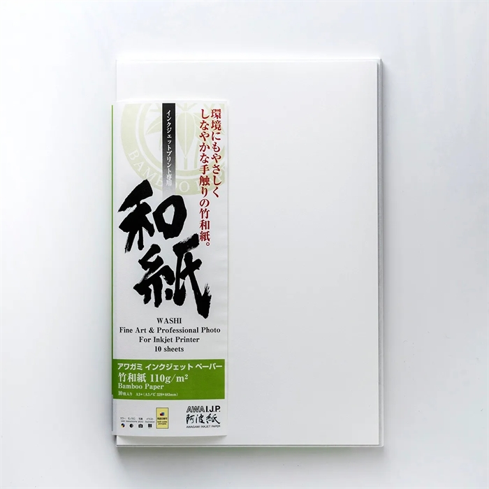 Awagami Bamboo 110 - 110 g/m², A2 10 lapų