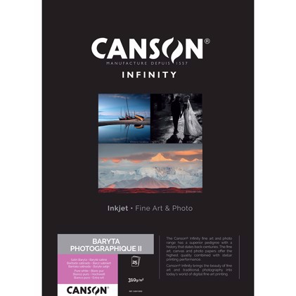 Canson Baryta Photographique II 310 g/m² - A3+, 25 lapų (FSC)