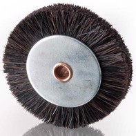 Black brush wheel for cardboard on Komori and Roland - 60 mm