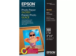 Epson Photo Paper Glossy, 200 g/m² - 10 x 15 cm - 100 lapų