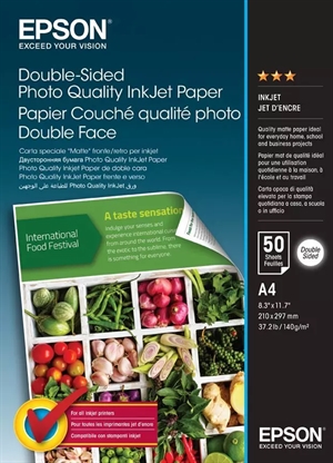 Epson Double-Sided Photo Quality Inkjet Paper - A4 - 50 lapų