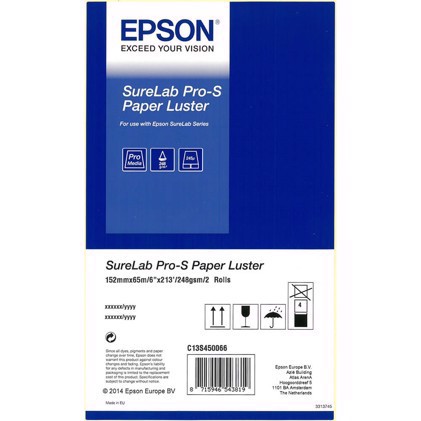 Epson SureLab Pro-S Paper Luster BP 6" x 65 metro 2 rolls