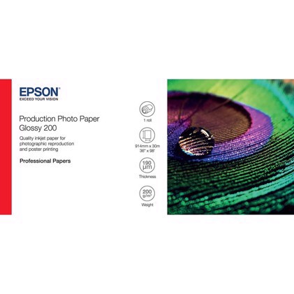 Epson Production Photo Paper Glossy 200 36" x 30 metro