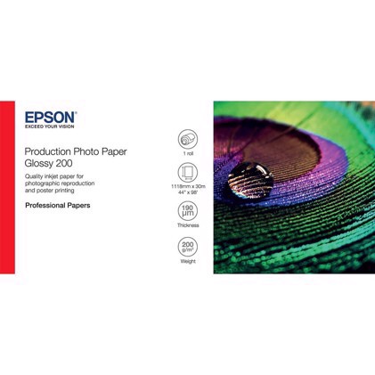 Epson Production Photo Paper Glossy 200 44" x 30 metro