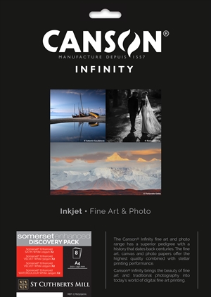 Canson Somerset Discovery Pack A4, 8 lapų