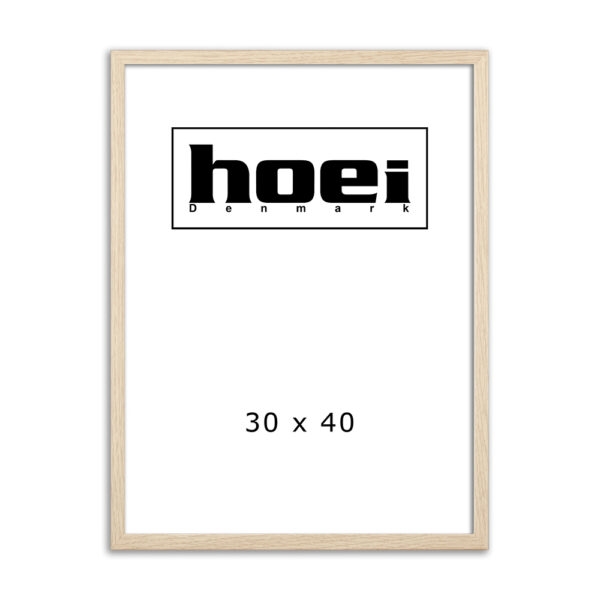 Oak wood frame for photos and posters 30 x 40 cm