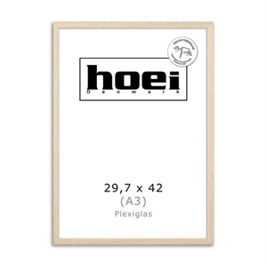 Oak frame for photos and posters 29.7 x 42 PLEXI cm (A3)