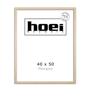 Oak wood frame for photos and posters 40 x 50-PLEXI cm