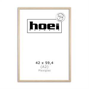 Oak wood frame for photos and posters 42 x 59.4 PLEXI cm ( A2 )