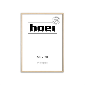 Oak frame for photos and posters 50 x 70 - PLEXI cm