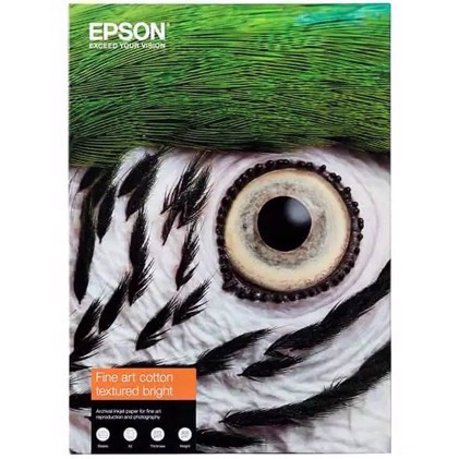 Epson Fine Art Cotton Textured Bright 300 g/m2 - A3+ 25 lapų