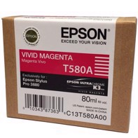 Epson Vivid Magenta 80 ml rašalo kasetė T580A - Epson Pro 3880