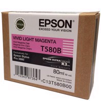 Epson Vivid Light Magenta 80 ml rašalo kasetė T580B - Epson Pro 3880
