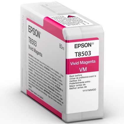 Epson Vivid Magenta 80 ml rašalo kasetė T8503 - Epson SureColor P800