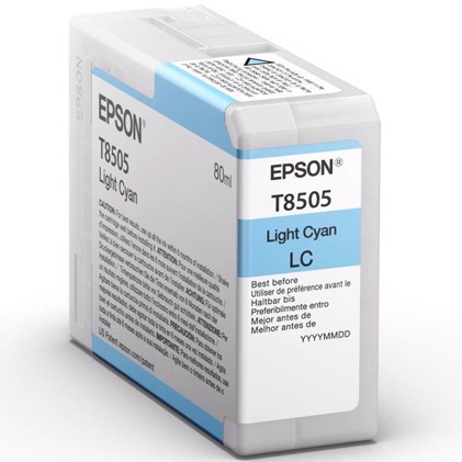 Epson Light Cyan 80 ml rašalo kasetė T8505 - Epson SureColor P800