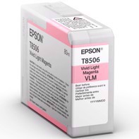 Epson Vivid Light Magenta 80 ml rašalo kasetė T8506 - Epson SureColor P800