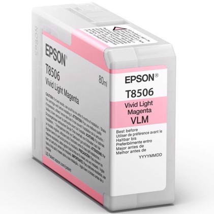 Epson Vivid Light Magenta 80 ml rašalo kasetė T8506 - Epson SureColor P800
