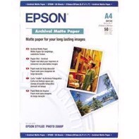 Epson Archival Matte Paper 192 g, A4 - 50 lapų