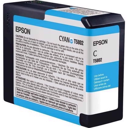 Epson Cyan 80 ml rašalo kasetė T5802 - Epson Pro 3800 and 3880