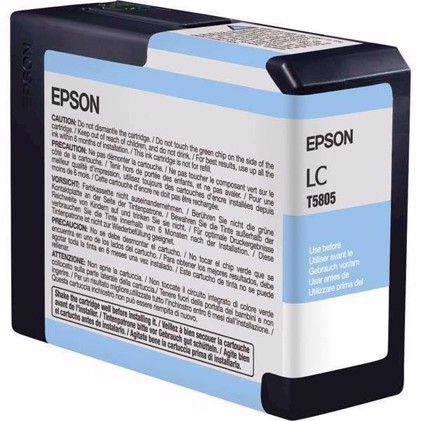 Epson Light Cyan 80 ml rašalo kasetė T5805 - Epson Pro 3800 and 3880