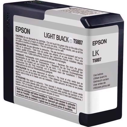 Epson Light Black 80 ml rašalo kasetė T5807 - Epson Pro 3800 and 3880
