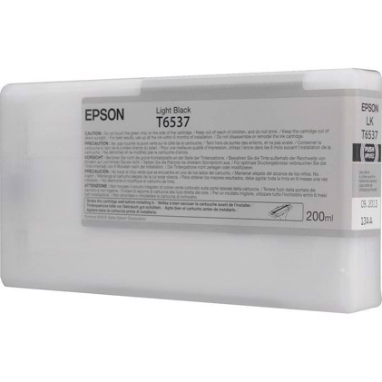 Epson Light Black T6537 - 200 ml rašalo kasetė
