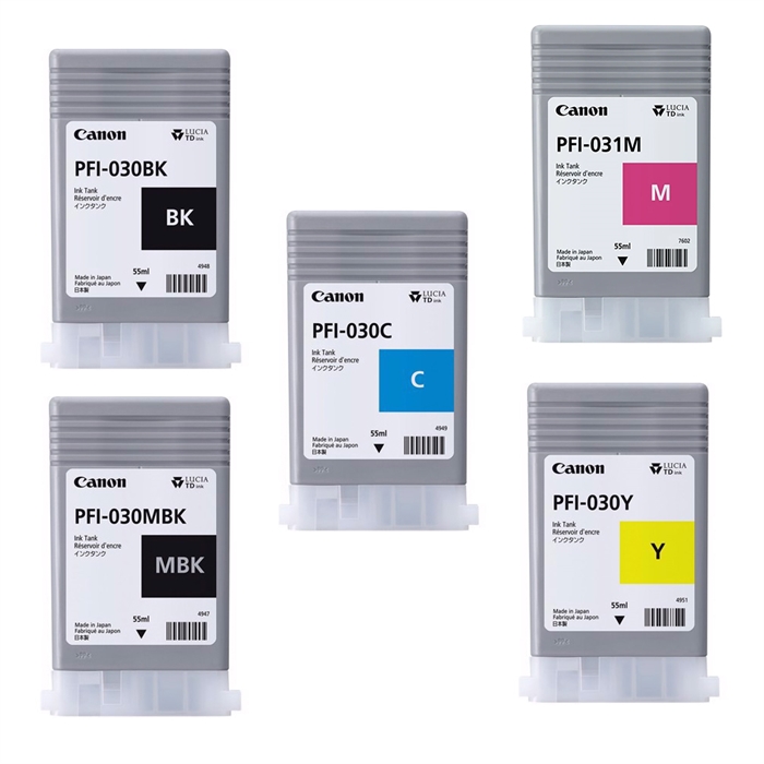 Visas rašalo kasečių rinkinys Canon TM 240 ir 340 - 55 ml
