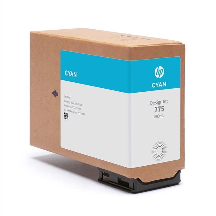 HP 775 cartridge, 500 ml, Cyan