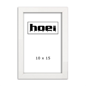 White wood frame for photos and posters 10 x 15 cm
