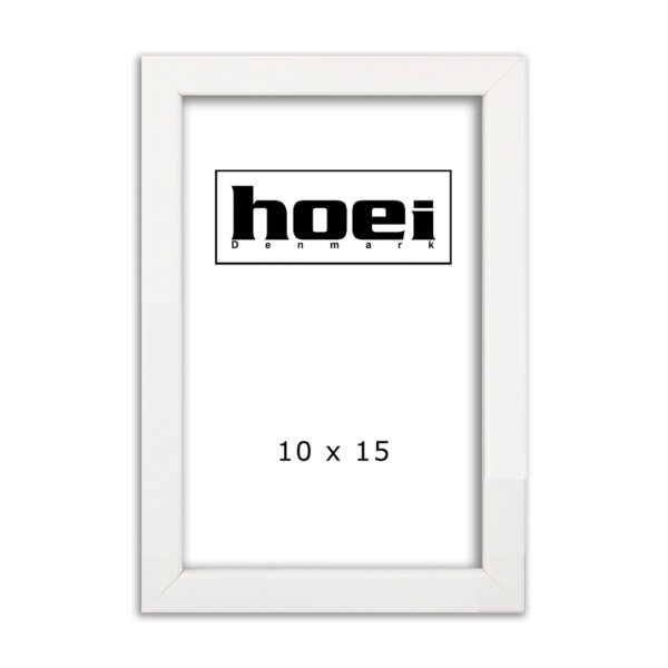 White wood frame for photos and posters 10 x 15 cm