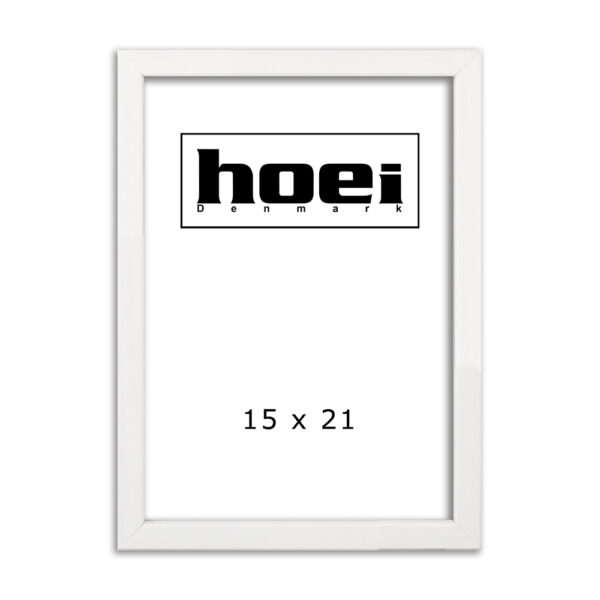 White wood frame for photos and posters 15 x 21 cm ( A5 )