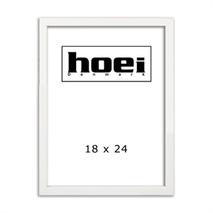 White wooden frame for photos and posters 18 x 24 cm
