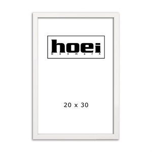 White wooden frame for photos and posters 20 x 30 cm
