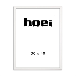 White wooden frame for photos and posters 30 x 40 cm