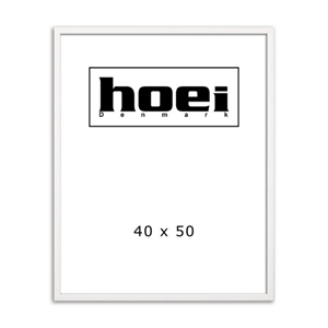 White wooden frame for photos and posters 40 x 50 cm